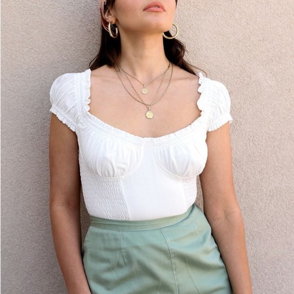 ASTR the label Gigi bustier crop top